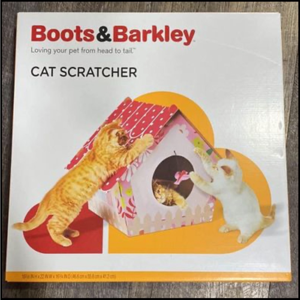 NWT! Adorable Spring Floral House Boots & Barkley Cat Scratcher